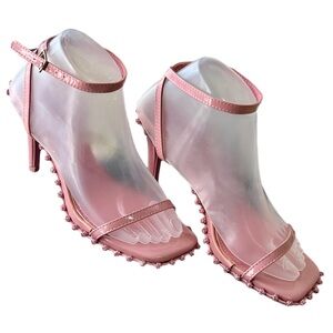 Barbie Pink Pearl Heels • Strappy Dress Sandals • Size 7